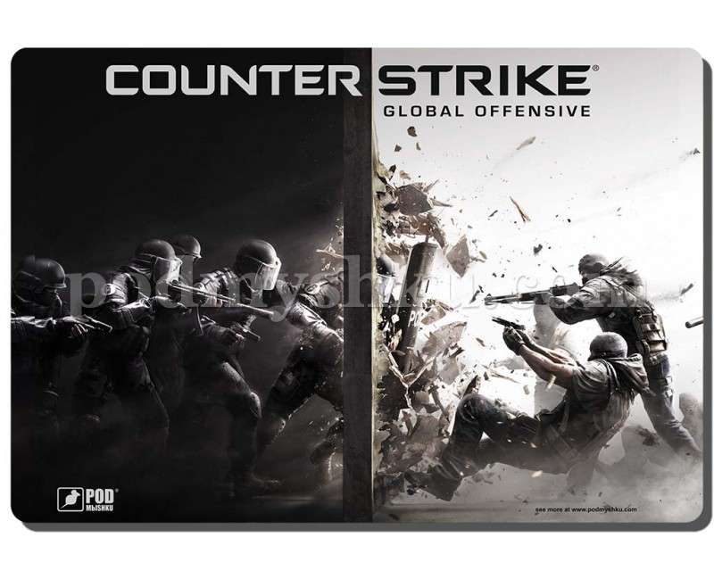 Counter strike L. Розмір 43 см х 33 см. Геймерський килимок. - фото 1