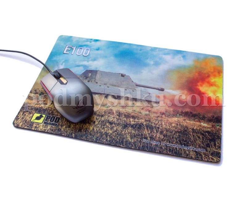 Танк E100. Розмір 32 см х 22 см. Геймерський килимок для миші. - фото 2