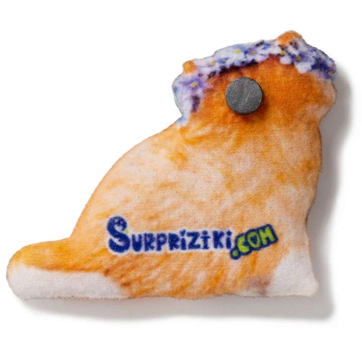 Магніт Руде кошеня з віночком - фото 2