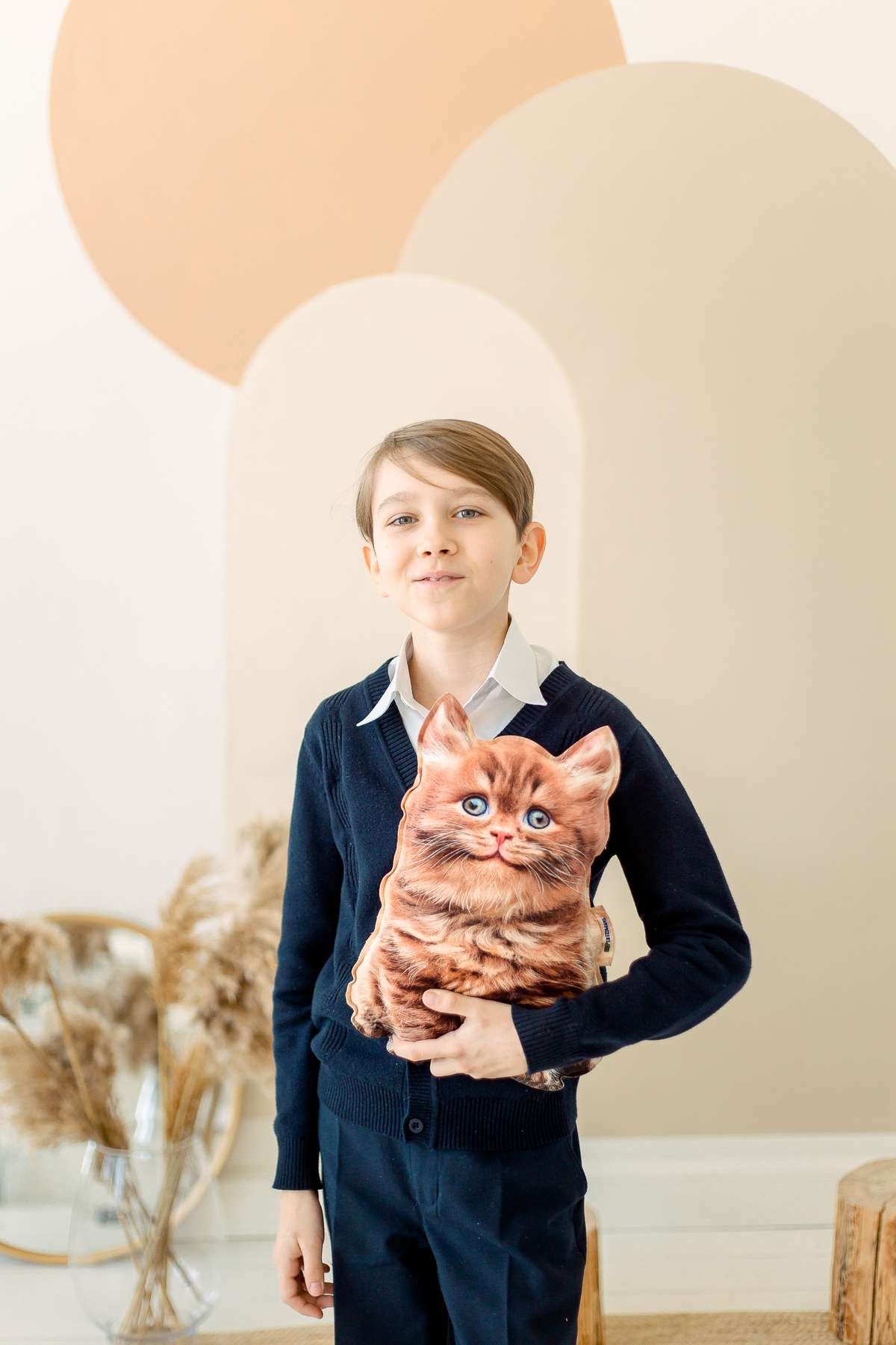 Реалістична іграшка-подушка Британське руде кошеня - фото 4