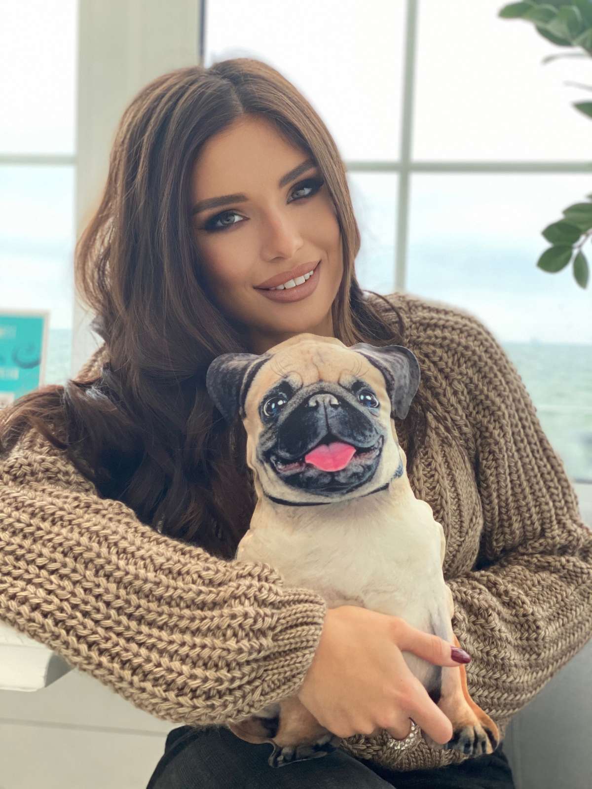 Реалістична іграшка-подушка Мопс - фото 7