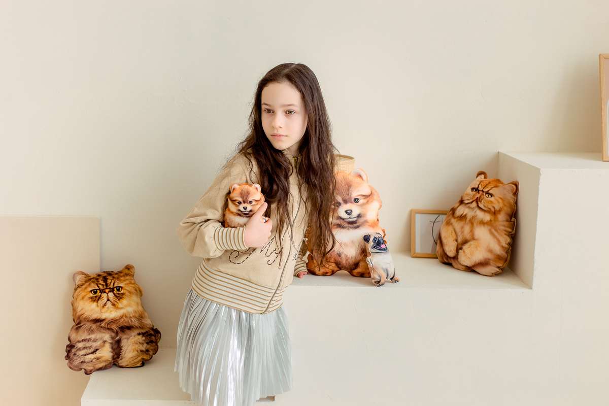 Реалістична іграшка-подушка Перське кошеня - фото 3