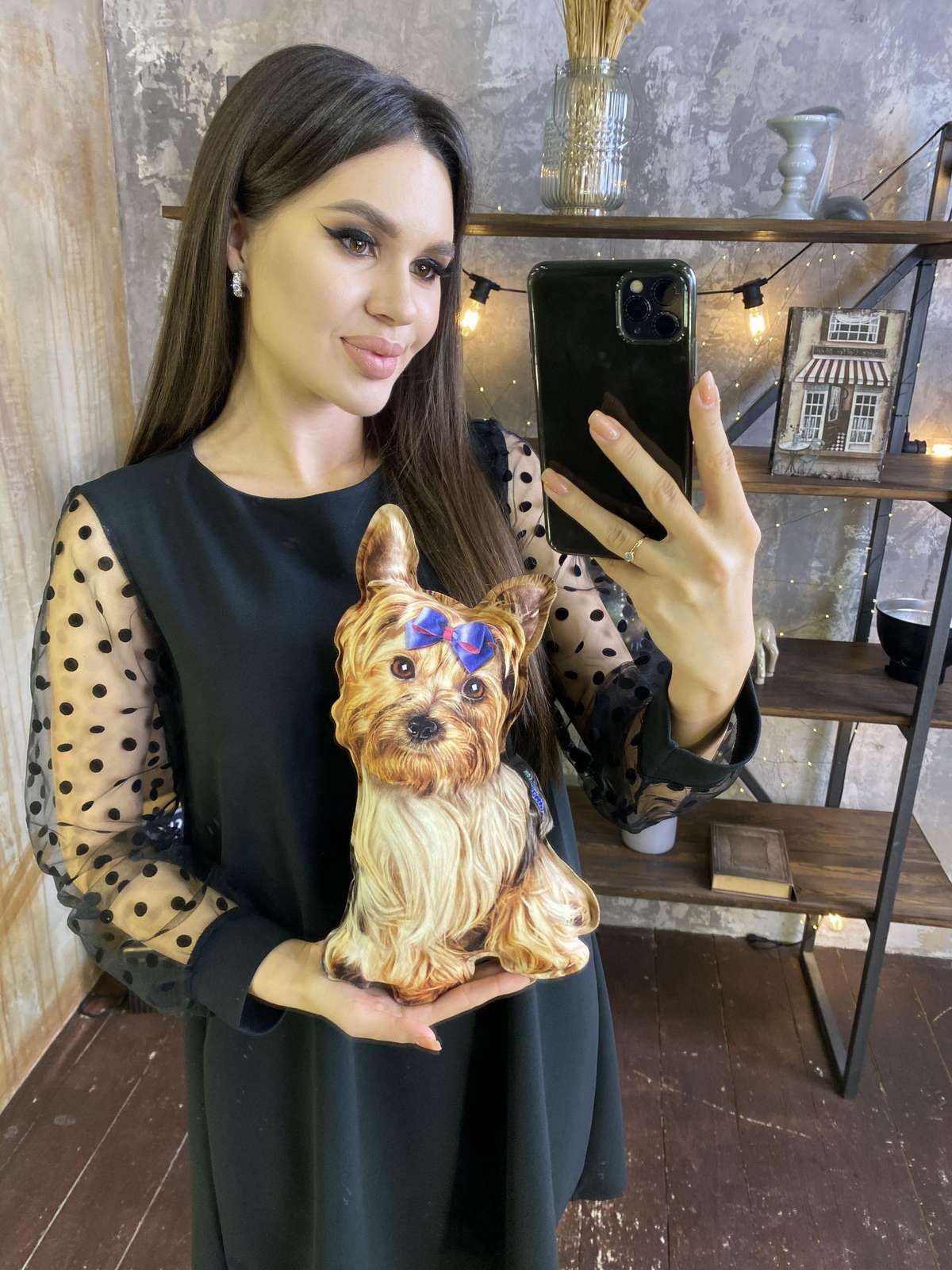 Реалістична іграшка-подушка Йоркширський тер'єр - фото 4