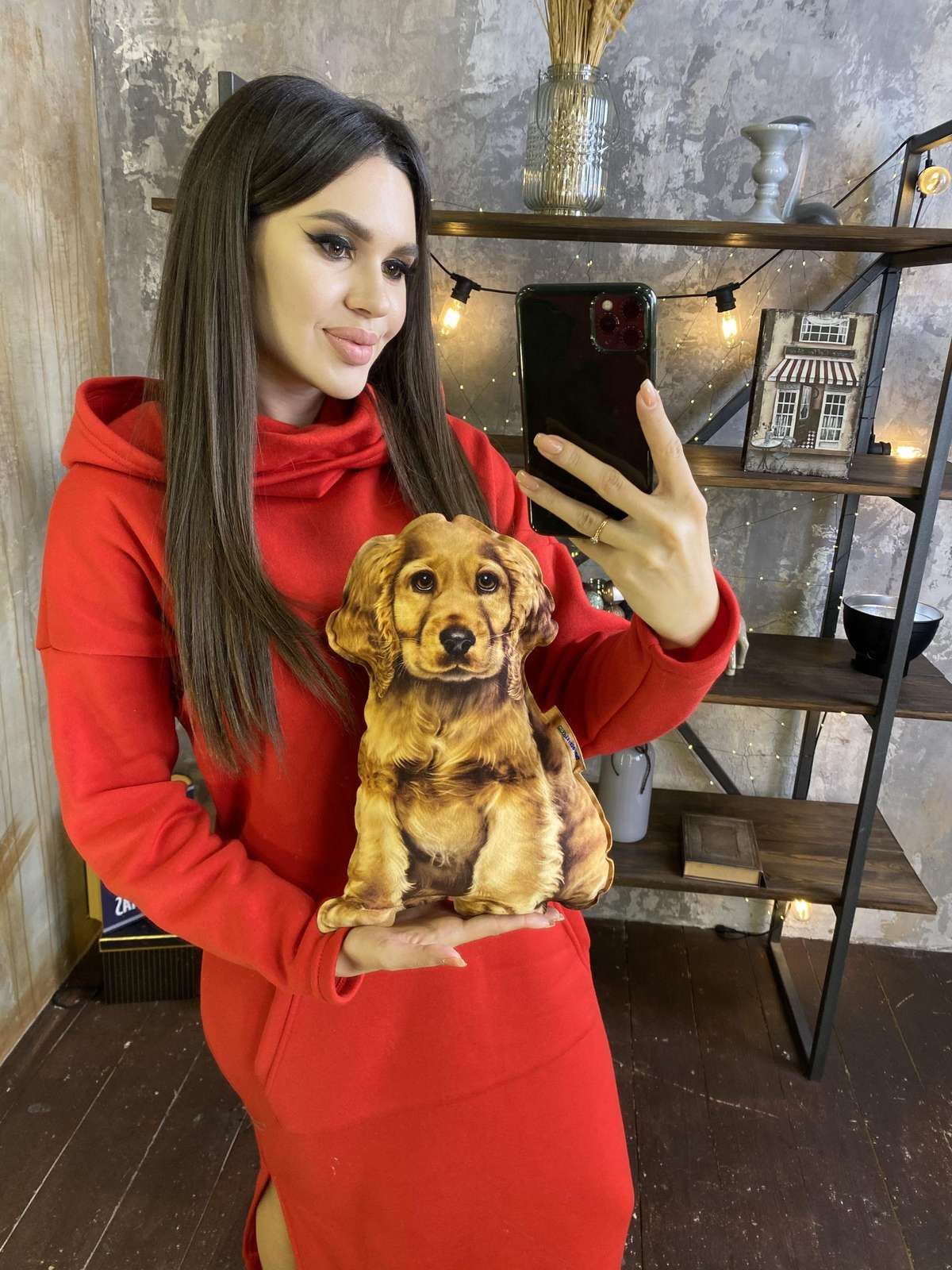 Реалістична іграшка-подушка Англійський кокер-спанієль - фото 5