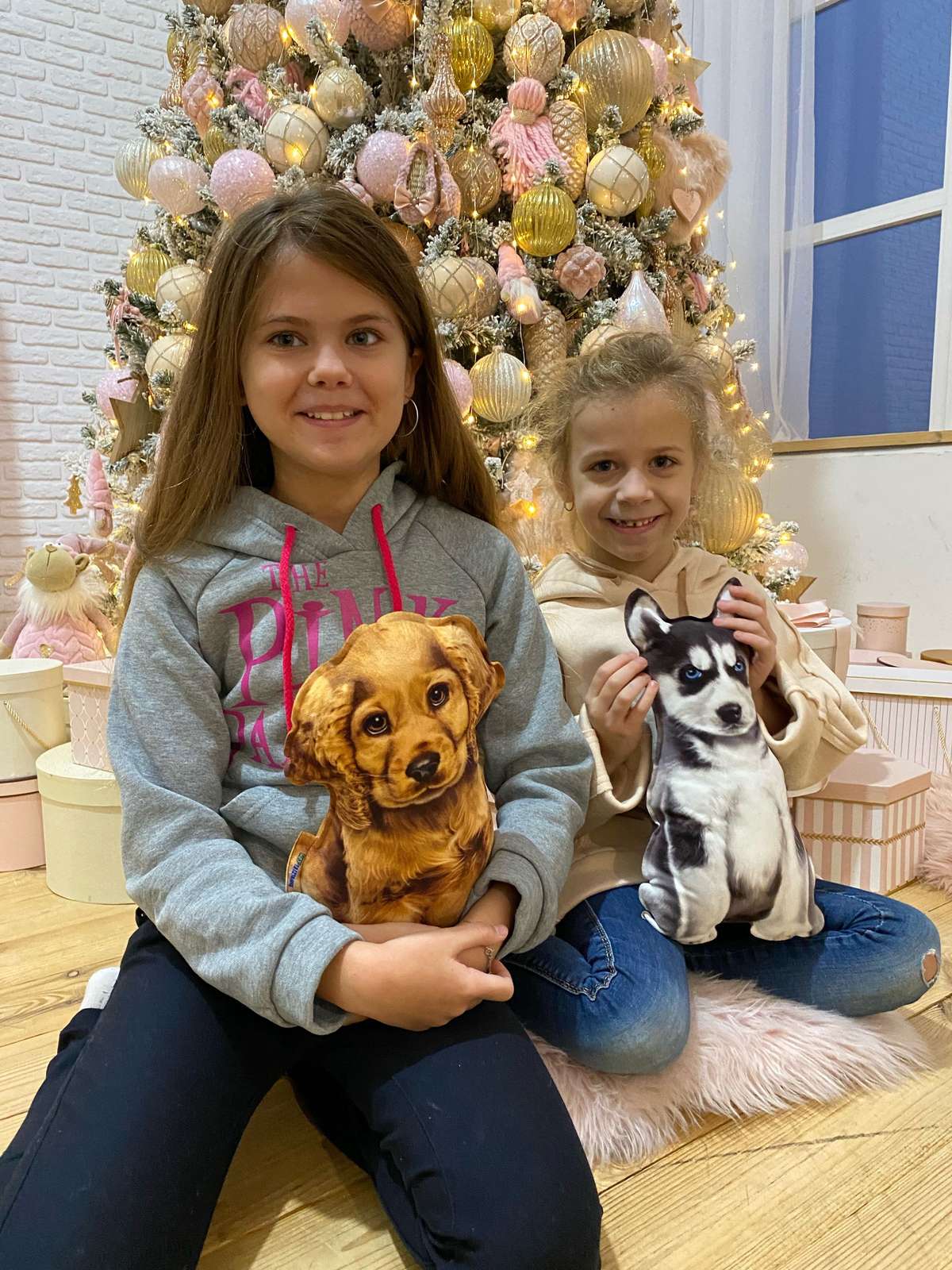 Реалістична іграшка-подушка Сибірський хаскі - фото 4