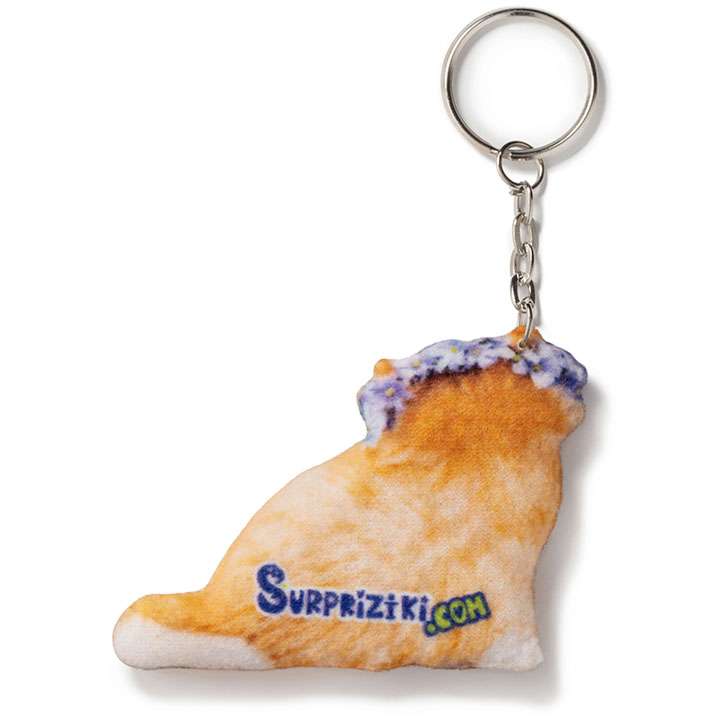 Брелок Руде кошеня з віночком - фото 3