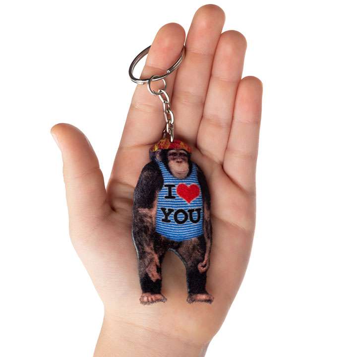 Брелок Шимпанзе в майці - фото 1