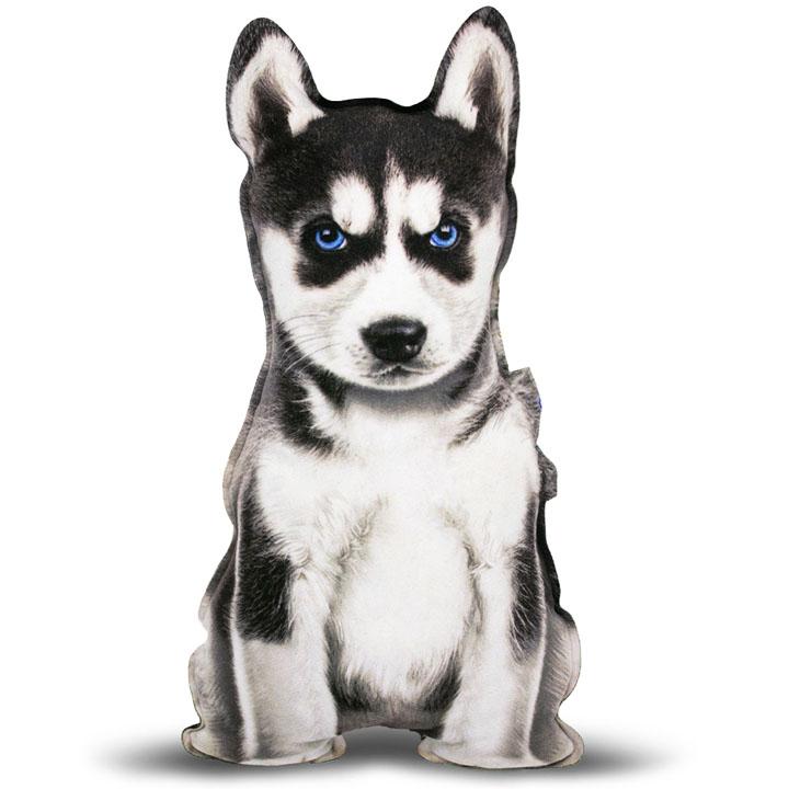 Реалістична іграшка-подушка Сибірський хаскі