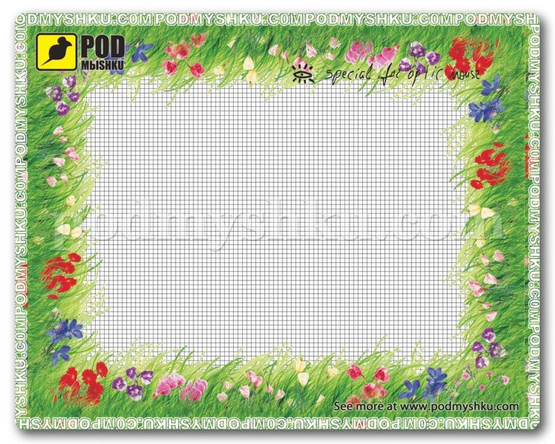 Килимок для миші Optic-трава дешево онлайн з доставкою по Україні – ТМ Podmyshku