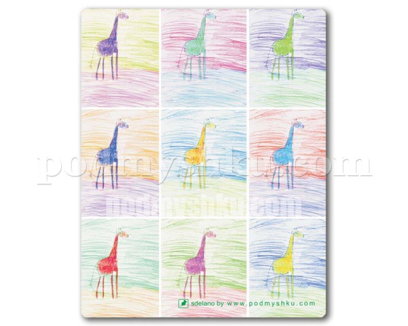 Килимок для миші Жирафіки в інтернет-магазині ТМ Podmyshku в Україні.
