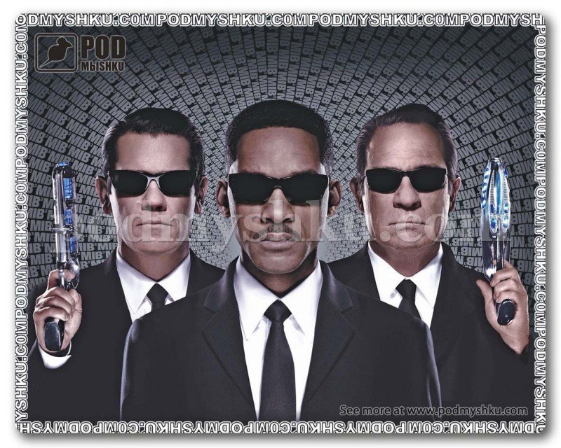 Килимок для миші Люди в чорному дешево в інтернет-магазині ТМ