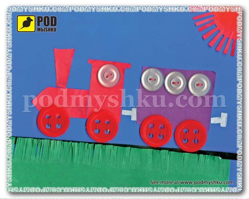 Килимок для миші Паровозик в інтернет-магазині ТМ Podmyshku з доставкою