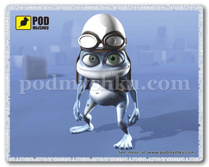 Килимок для миші Crazy frog недорого онлайн в Україні – ТМ Podmyshku