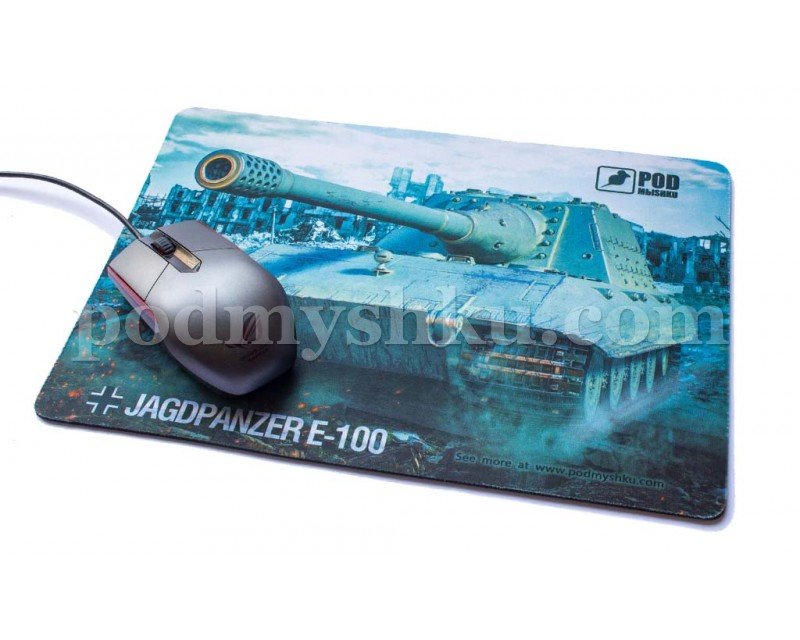 Танк JAGDPANZER E-100. Розмір 32 см х 22 см. Геймерський килимок для миші. - фото 2