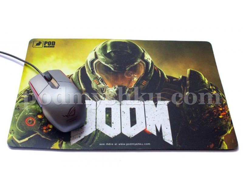 Doom. Розмір 32 см х 22 см. Геймерський килимок для миші. - фото 2