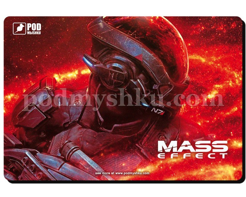 MASS EFFECT. Розмір 32 см х 22 см. Геймерський килимок для миші.