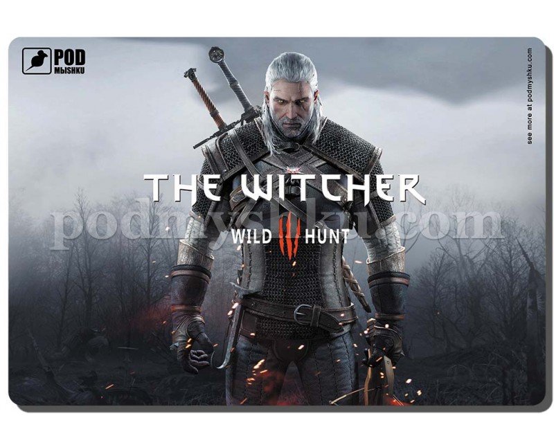 The Witcher. Розмір 32 см х 22 см. Геймерський килимок для миші.
