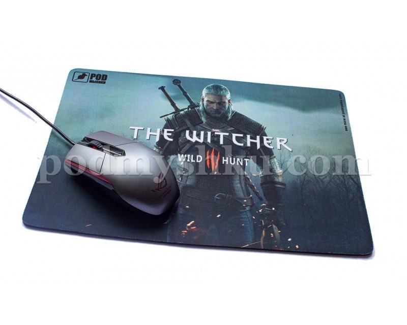 The Witcher. Розмір 32 см х 22 см. Геймерський килимок для миші. - фото 2