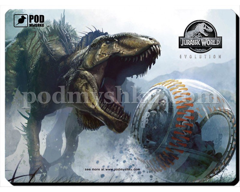 JURASSIC WORLD S. Розмір 26 х 19,5 см. Геймерський килимок для миші.
