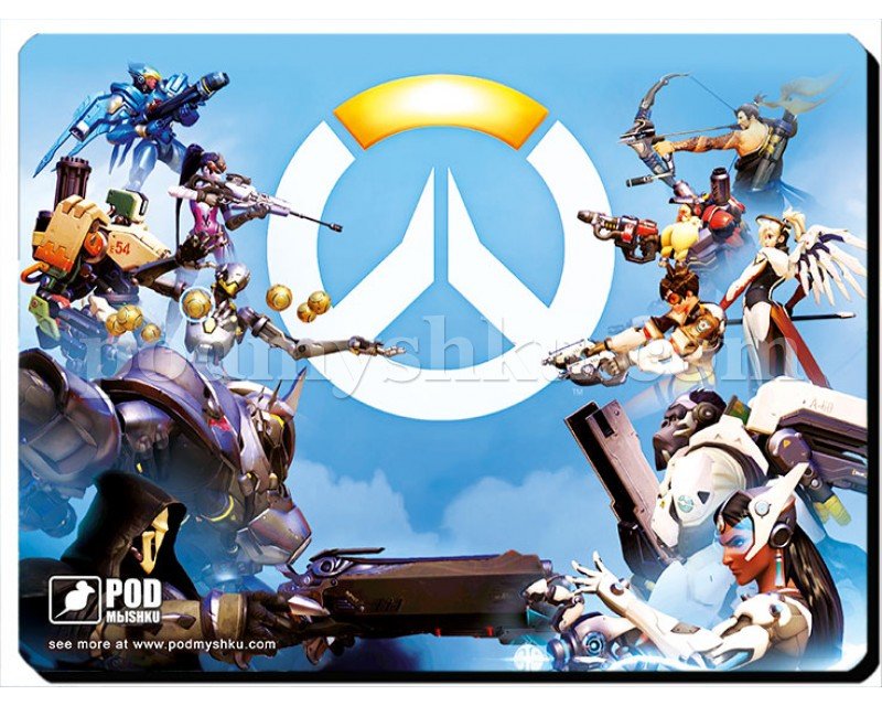 Overwatch S. Розмір 26 х 19,5 см. Геймерський килимок для миші.