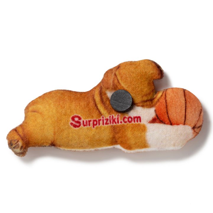 Магніт Англійський бульдог із м'ячиком - фото 2