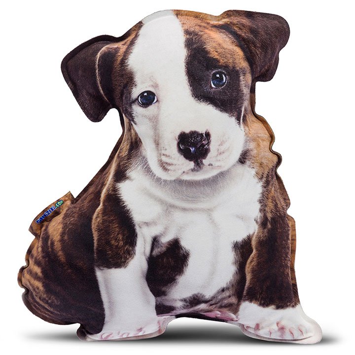 Реалістична іграшка-подушка Цуценя американського стаффордширського тер'єру