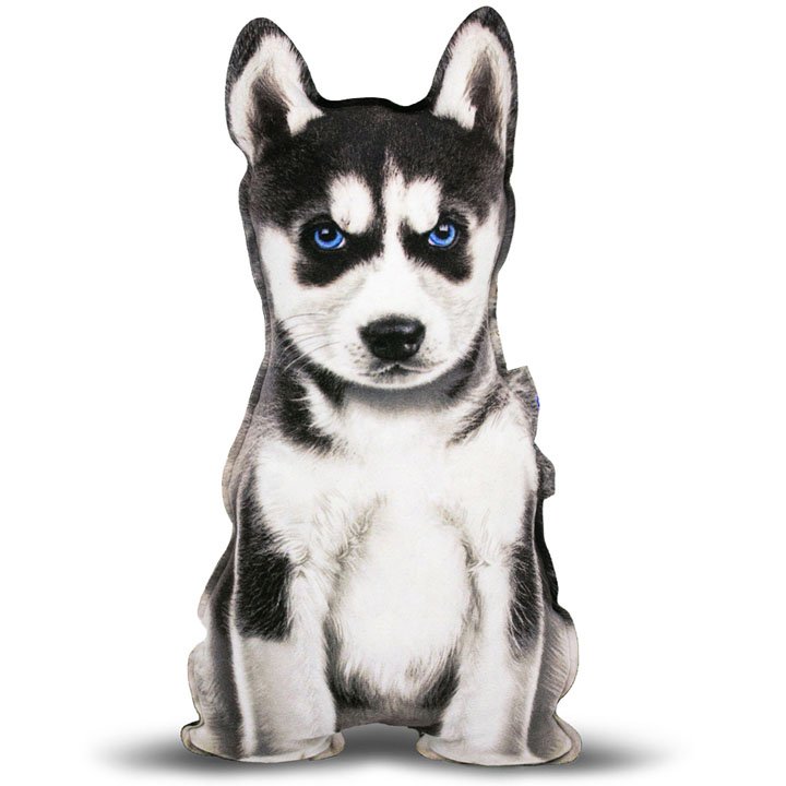 Реалістична іграшка-подушка Сибірський хаскі