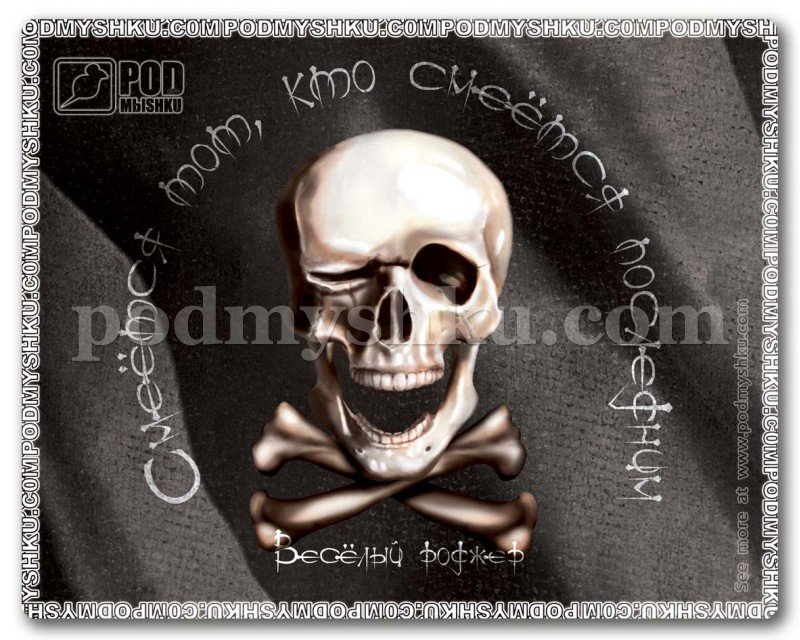 Купити килимок для миші Веселий Роджер дешево в інтернет-магазині з доставкою в Україну