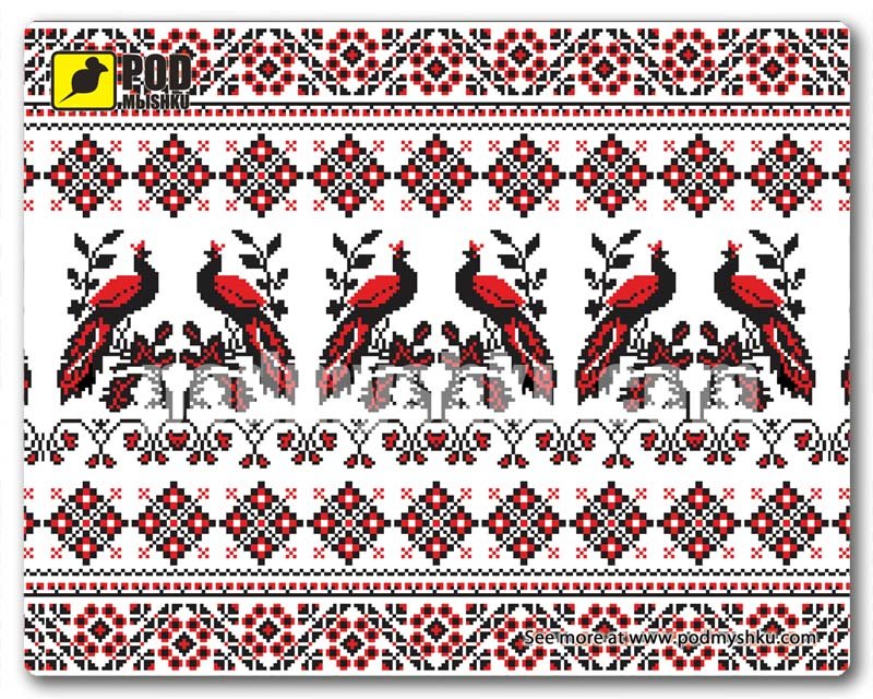 Килимок для миші Вишивка павичі дешево онлайн в Україні