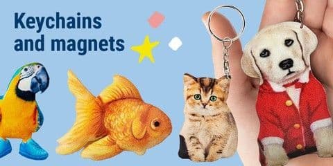 Keychains and magnets